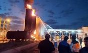آتش سوزی مخازن پالایش میعانات نفتی در آشتیان