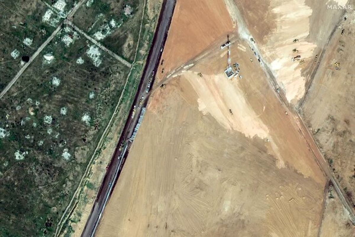 مصر در مرز رفح یک منطقه حائل ساخته است