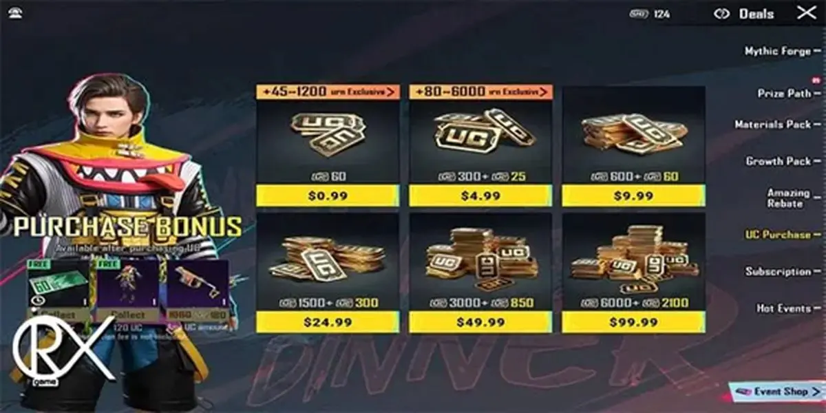 خرید فوری یوسی پابجی/ تحویل آنی در چند ثانیه