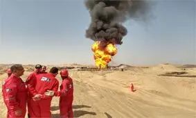 حریق چاه ۱۴۷ رگ سفید+فیلم