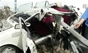 2 کشته و 5 مصدوم حاصل برخورد کامیون با پیکان