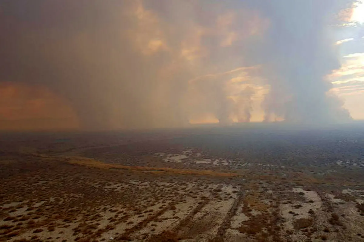 آتش سوزی میقان هوای اراک رابه وضعیت ناسالم رساند/ غلظت آلاینده ها