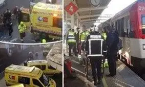 سانحه در ایستگاه قطار در اسپانیا، 45 زخمی برجا گذاشت