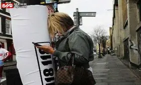 استفاده عجیب مردم لندن از گوشی تلفن همراه