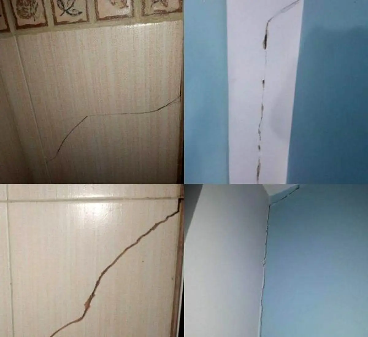 خسارت های زلزله بامداد چهارشنبه اسلامشهر