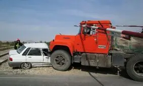 تصادف 2 دستگاه خودرو در همدان 2 کشته برجای گذاشت