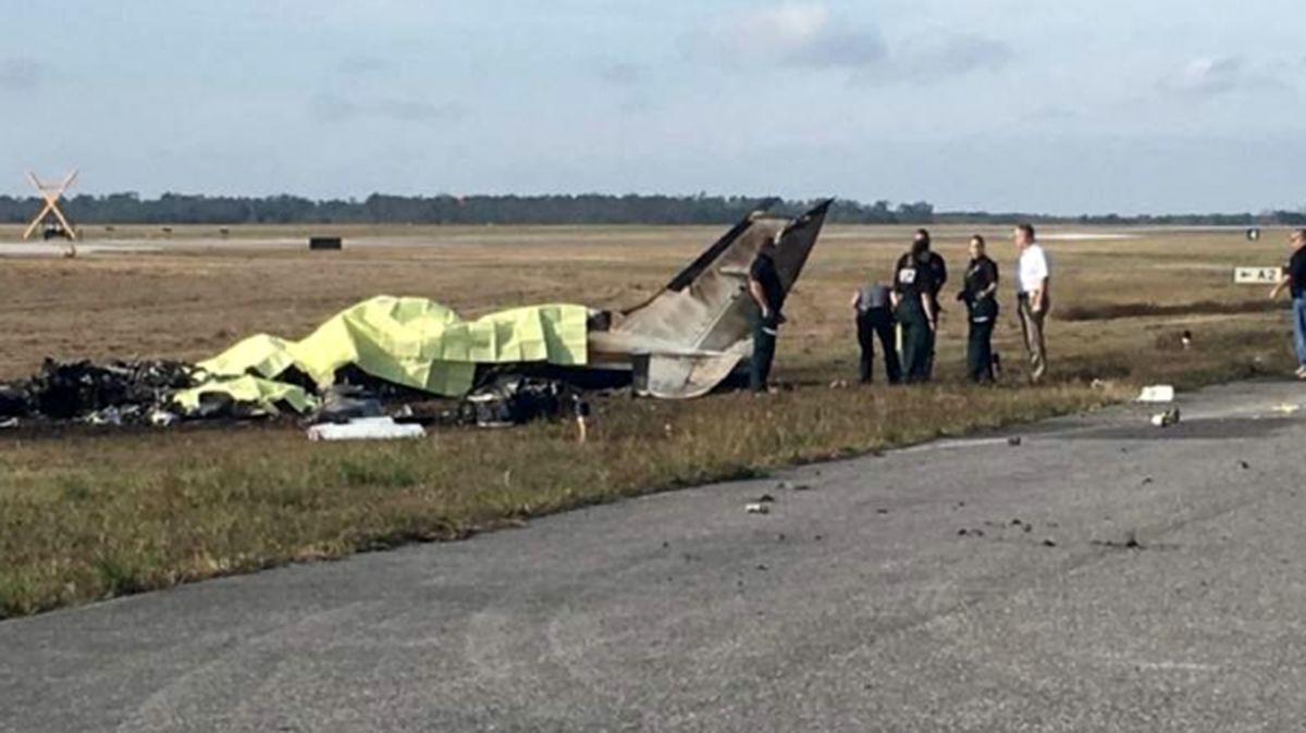 سقوط هواپیما در فلوریدا + عکس