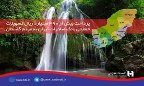 پرداخت تسهیلات حمایتی بانک صادرات به مردم گلستان