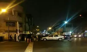 آمبولانس اورژانس در خیابان قرنی چپ شد