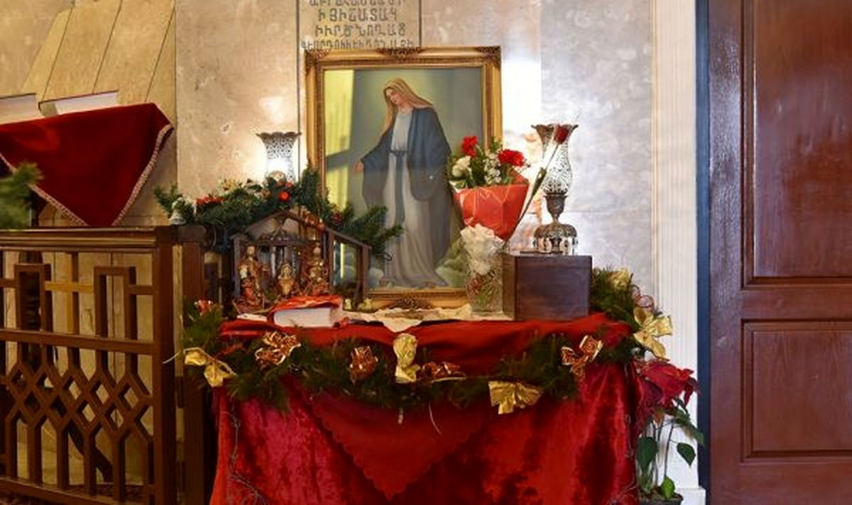 تصاویر/ مراسم آغاز سال نو میلادی در کلیسای گریگور مقدس