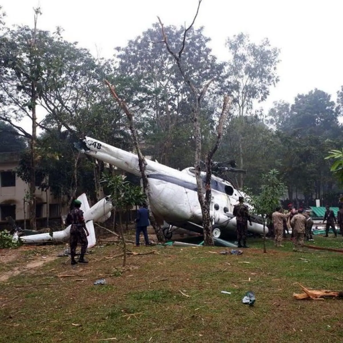 بالگرد حامل رییس ستاد ارتش کویت در بنگلادش سقوط کرد