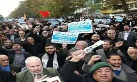 راهپیمایی نمازگزاران در اعتراض به اقدامات مداخله جویانه آمریکا