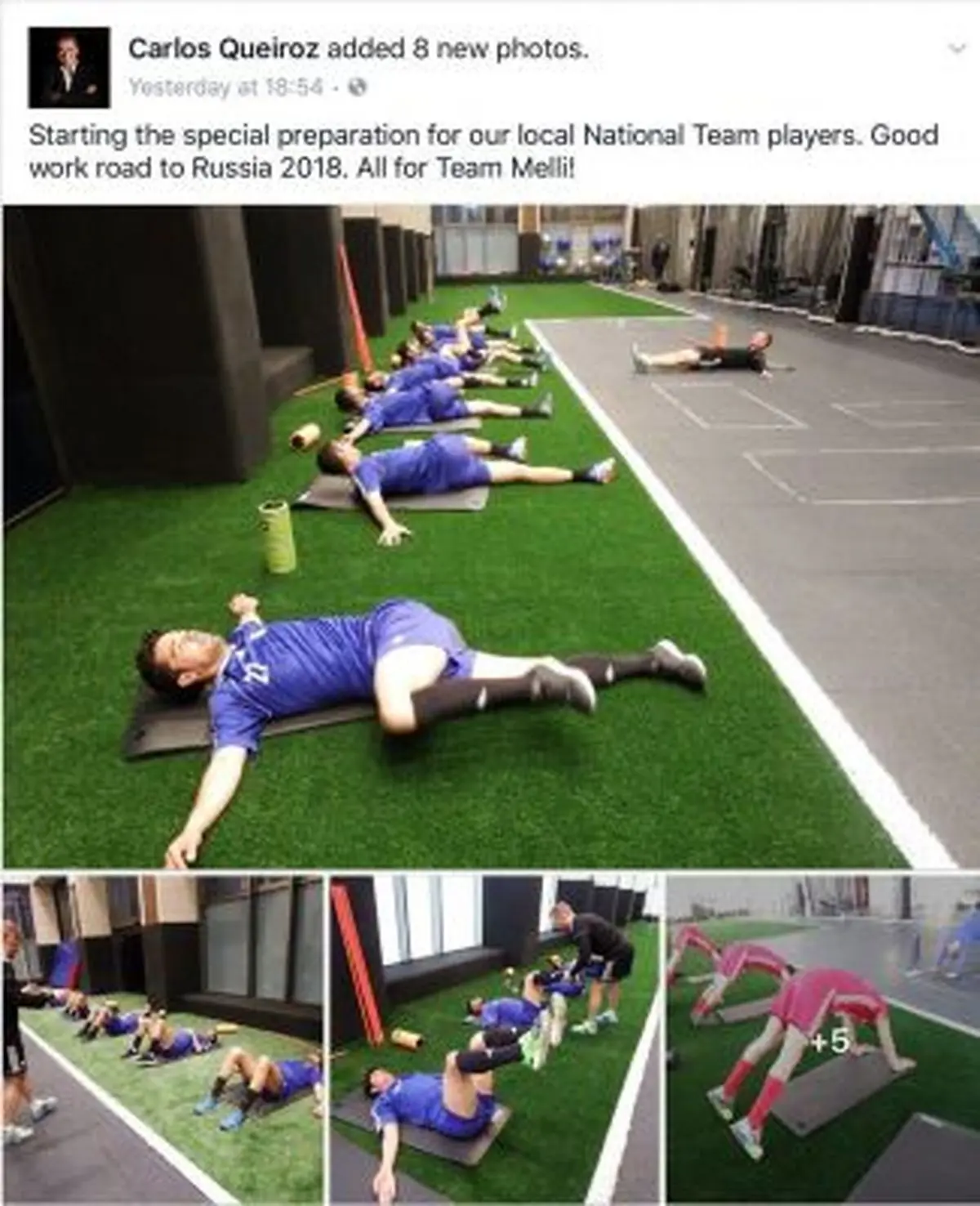 رضایت کی‌روش از ریکاوری بازیکنان تیم‌ملی+عکس