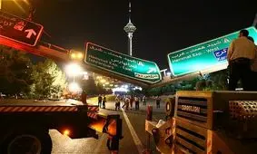 نصب تابلوها و علائم ترافیکی جدید در محدوده ورودی غربی پایتخت