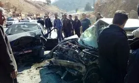حادثه رانندگی در محور هراز با یک کشته و ۲ مجروح