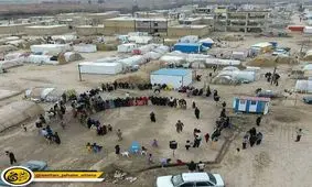 جشن عروسی در میان چادرها و کانکس ها - سرپل ذهاب/عکس