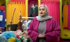 تیپ خاص نعیمه نظام‌دوست در رونمایی از سریال یزدان