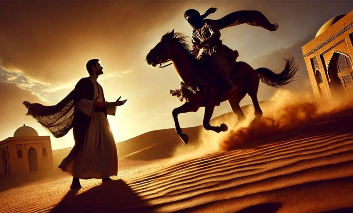  داستان حیله مرد بادیه نشین و درس بزرگ مرد نجیب 
