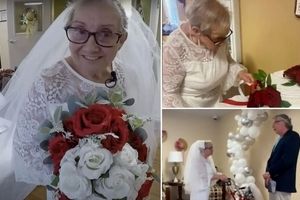 ازدواج پیرزن ۷۷ ساله با خودش!/ ویدئو

