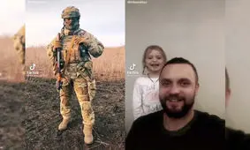 ماجرای جالب رقص سرباز اوکراینی در میدان جنگ!/ ویدئو