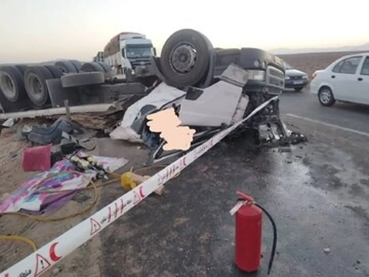 تصادف مرگبار در محور دامغان ـ جندق؛ ۲ نفر جان باختند