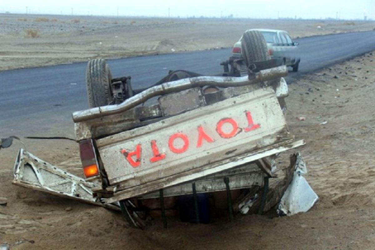 واژگونی تویوتا در سراوان ۴۰ مجروح برجا گذاشت