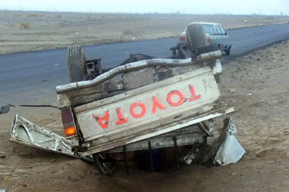 واژگونی تویوتا در سراوان ۴۰ مجروح برجا گذاشت