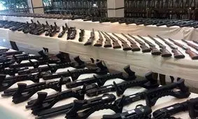 قاچاقچیان اسلحه‌ ها را جا گذاشتند