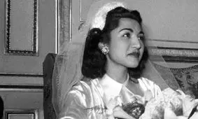  سفر در تاریخ؛ «فاطمه پهلوی در کنار همسرش وینسنت لی هیلیر»؛ سال 1329