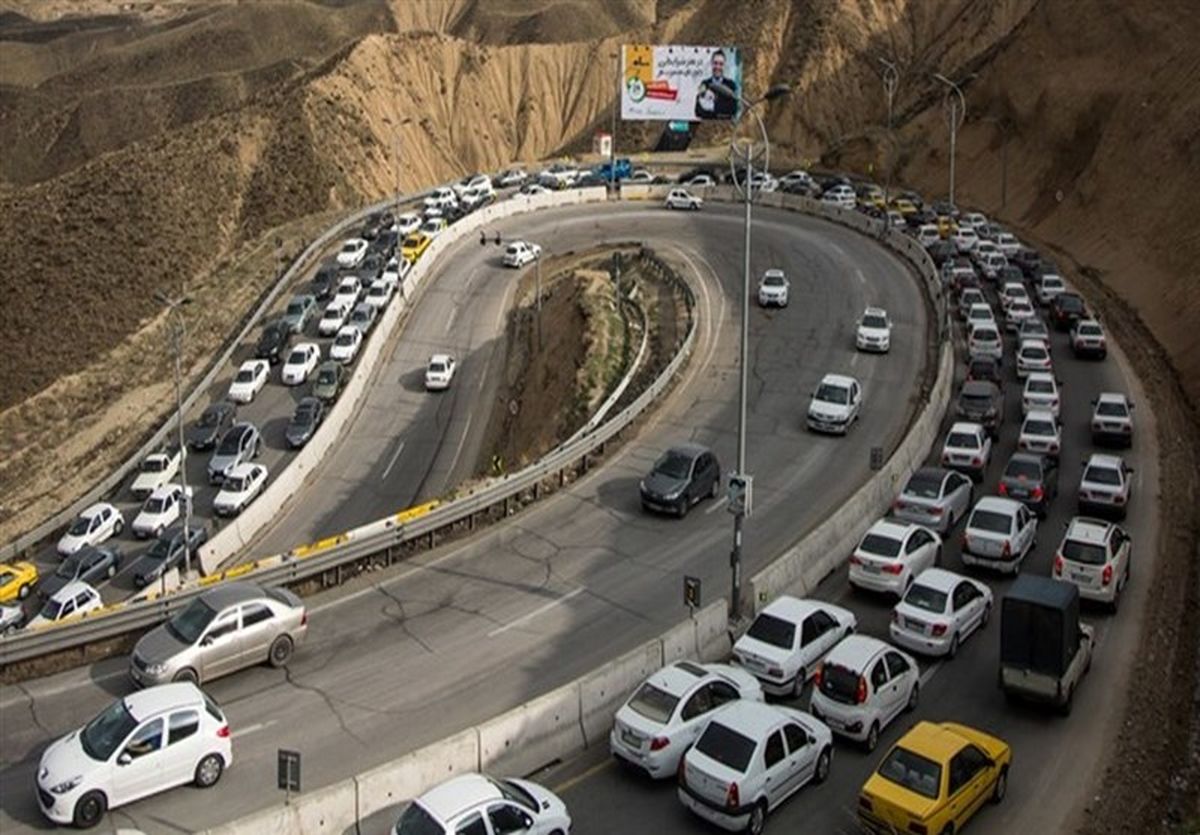 اعمال محدودیت تردد در جاده چالوس