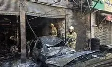 آتش سوزی در مغازه مکانیکی در تهران یک قربانی گرفت