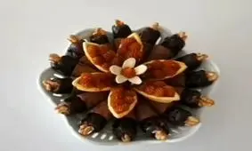 آموزش تزئین خرما و حلوا