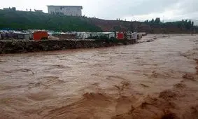 جلوگیری از ورود سیل به داخل شهر سرخه