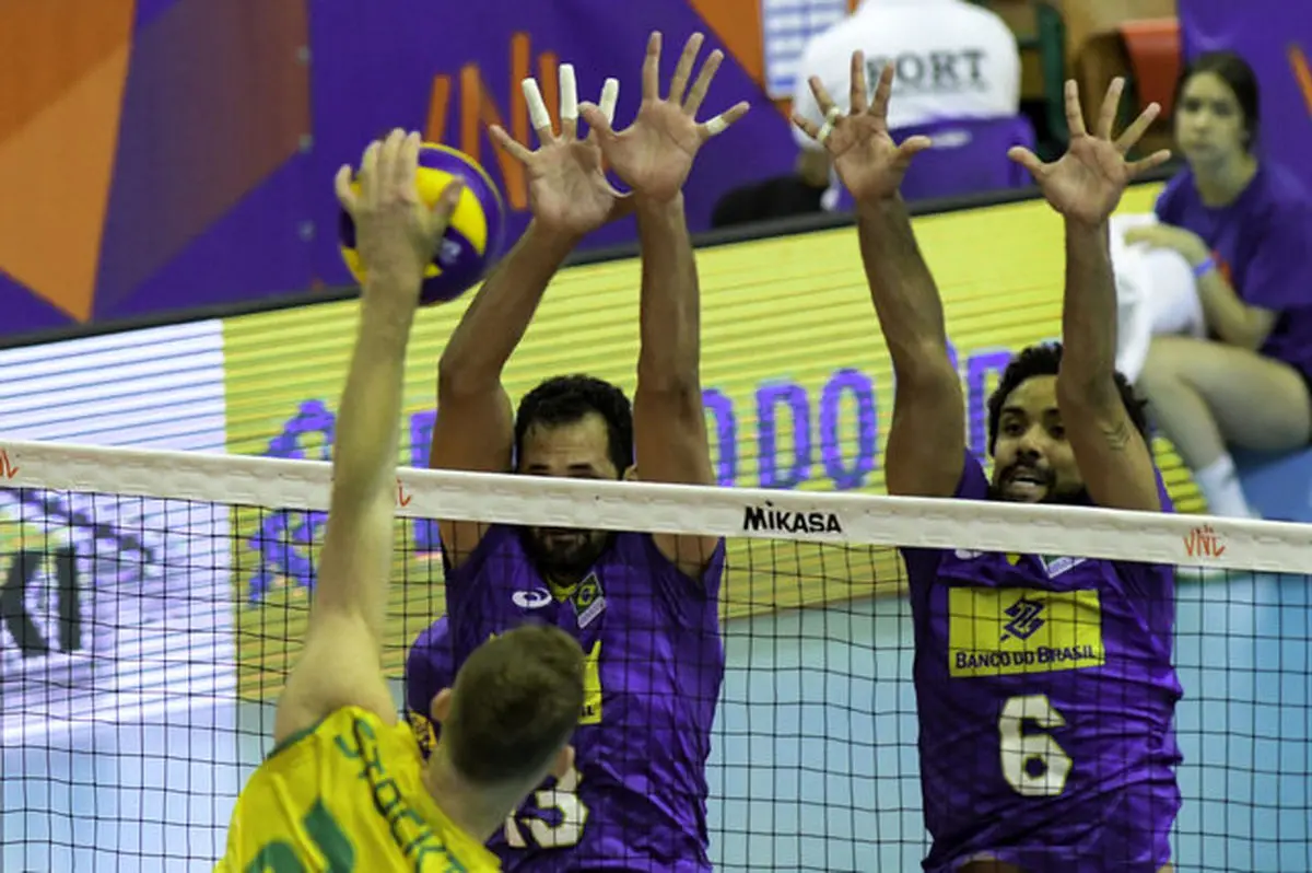 پیروزی سخت برزیل مقابل استرالیا در لیگ ملتهای والیبال