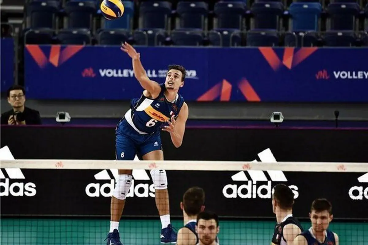 پیروزی راحت ایتالیا مقابل میزبان در هفته اول لیگ ملت‌های والیبال