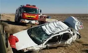 ۵ نفردر واژگونی سمند در محور دشتی کشته شدند