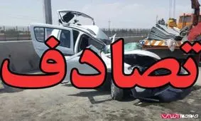5 مصدوم بر اثر واژگونی تیبا در اتوبان مشهد