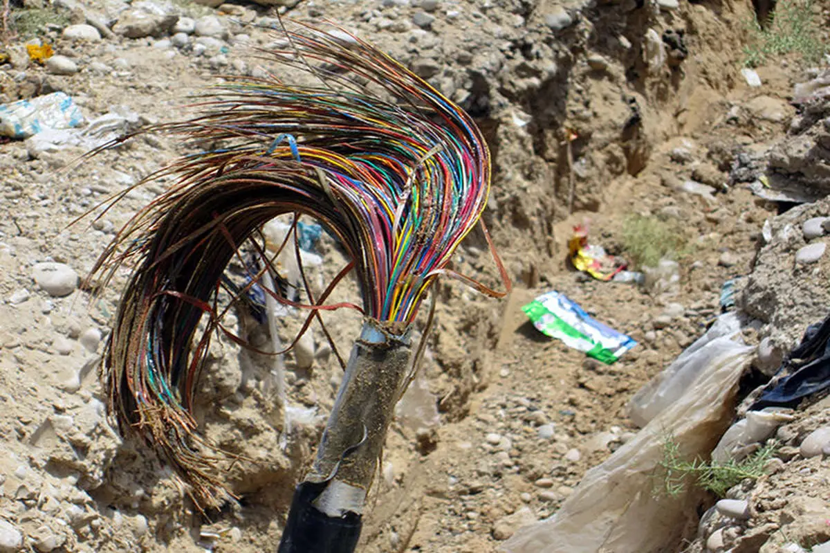 کابل مخابرات دادگستری قشم به سرقت رفت