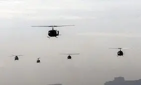 ۵۰مرحله پرواز توسط بالگردهای نیروهای مسلح