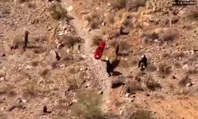 بدشانسی زن کوهنورد حین امداد هوایی