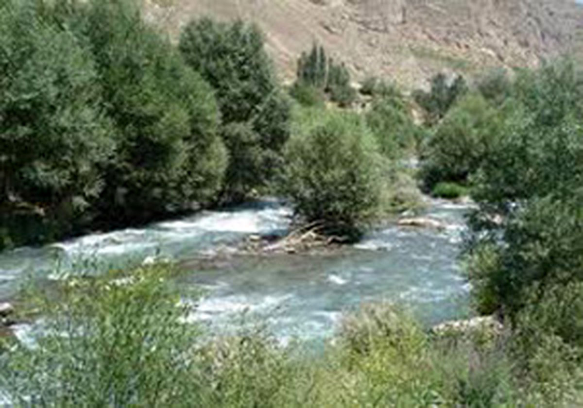 نجات پیرزن در رودخانه هراز