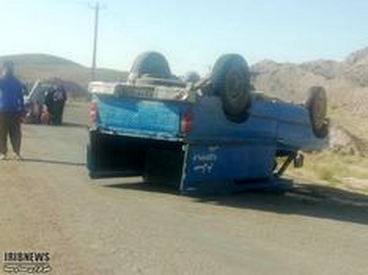 14 مصدوم در واژگونی خودرو محور روستایی دره چرم به اسدیه