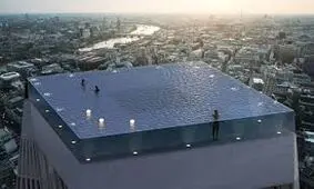 اولین استخر ۳۶۰ درجه ای جهان در لندن ساخت انگلیس + عکس