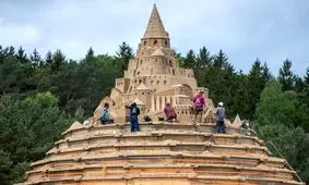 بزرگترین قلعه ی شنی جهان ساخته شد + عکس