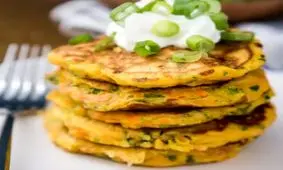 فوت و فن درست کردن پنکیک سبزیجات + عکس