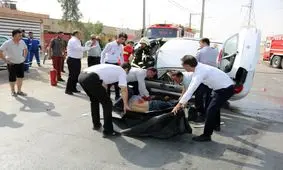 یک کشته در حادثه تصادف آبادان