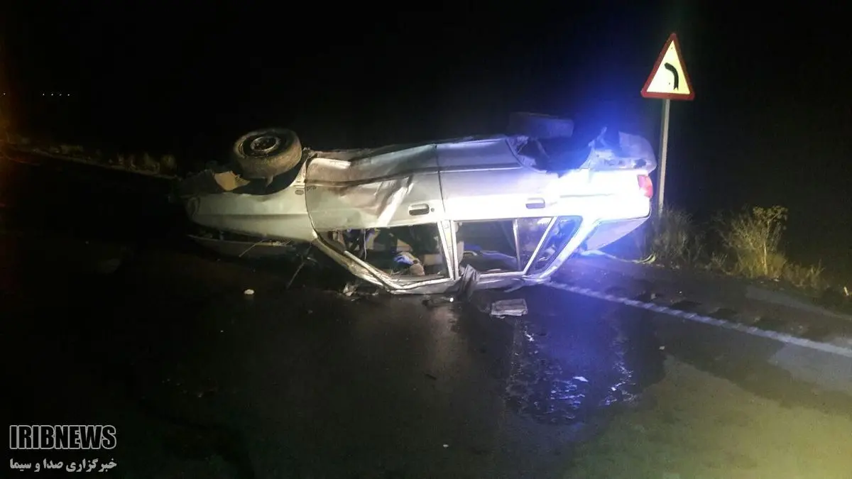 یک کشته در واژگونی خودرو در محور قاین - گناباد