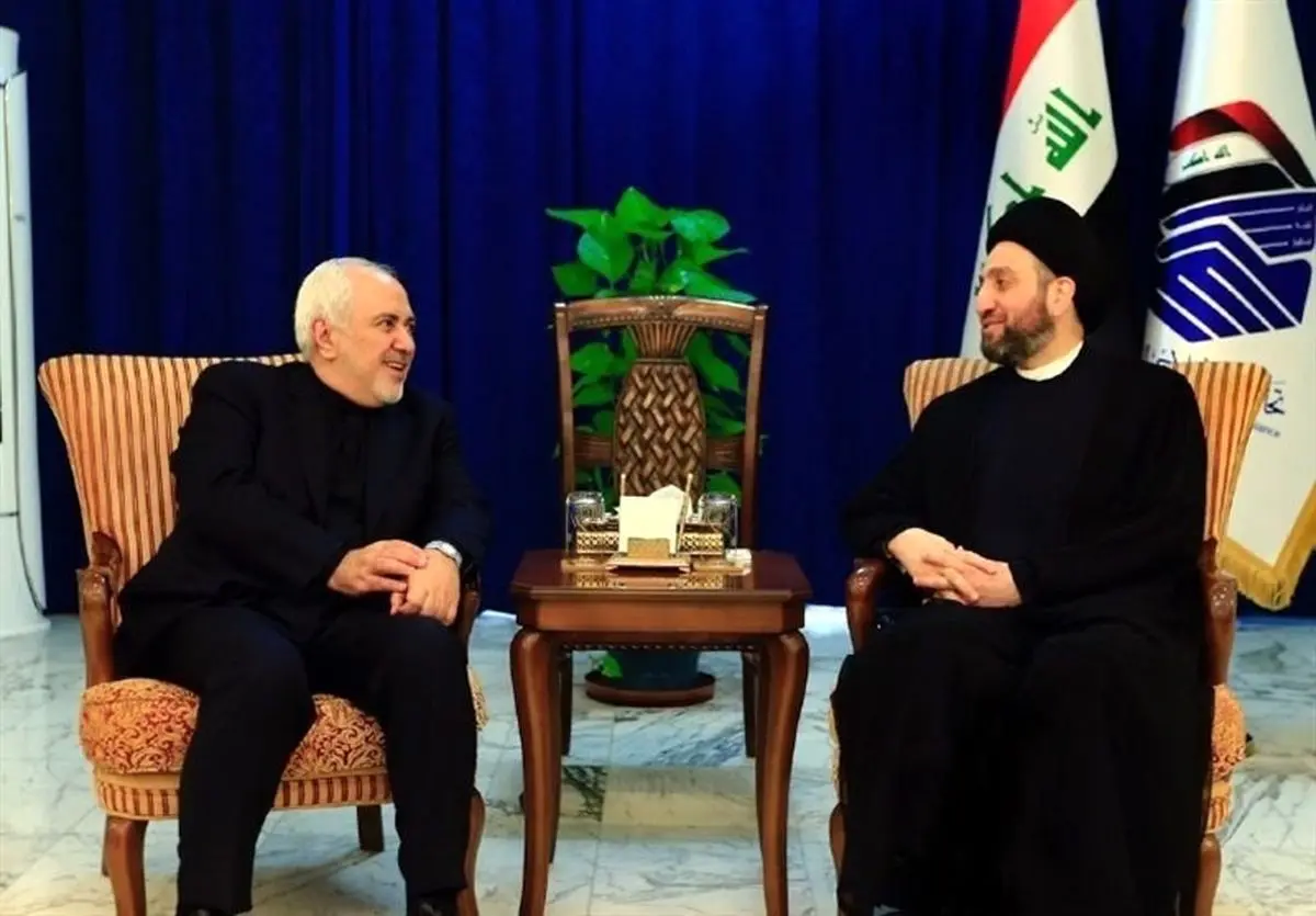 ملاقات ظریف با عمار حکیم