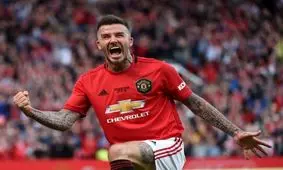 بازگشت بکام به اولدترافورد در قاب تصویر