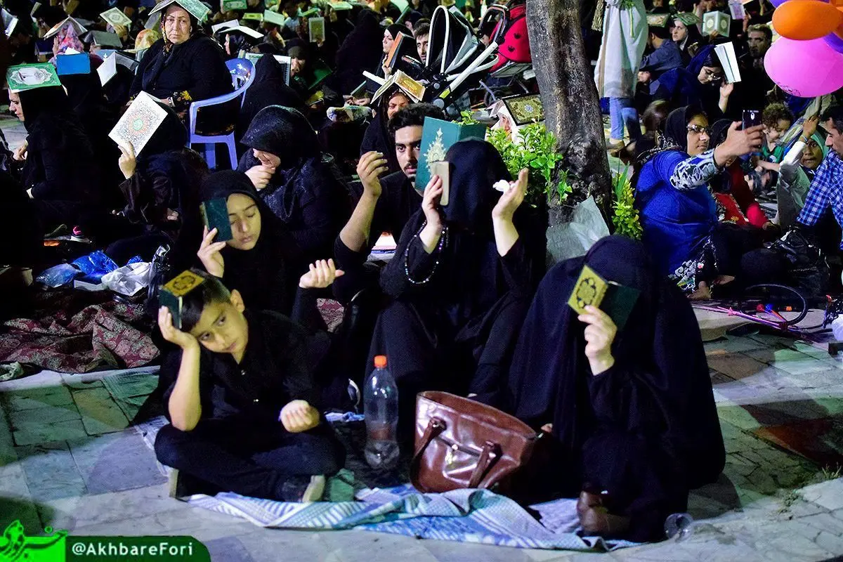 مراسم شب بیست و یکم ماه مبارک رمضان در آستان مقدس امام زاده عبدالله گرگان